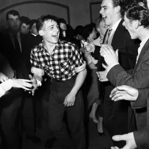Young Men Dancing to Rock and Roll Music Print, Brixton 1956 Young Men Dancing to Rock and Roll Music Print, Brixton 1956