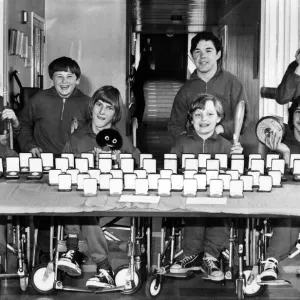 Percy Hedley School Team with Medals Galore Print, 1970 Percy Hedley School Team with Medals Galore Print, 1970