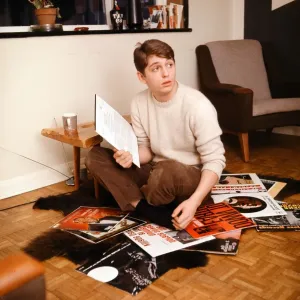 Georgie Fame a casa. 10 gennaio 1965 Georgie Fame a casa. 10 gennaio 1965