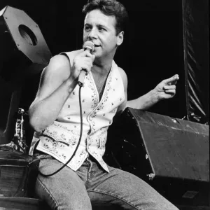 Jim Kerr Live at Cardiff Arms Park Print 5th August 1989 Jim Kerr Live at Cardiff Arms Park Print 5th August 1989