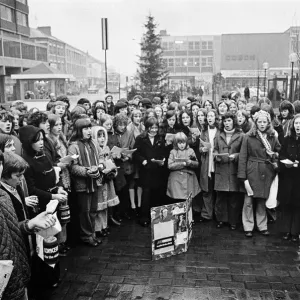 Grangetown Grammar School Carol Singers Print 1973 Grangetown Grammar School Carol Singers Print 1973