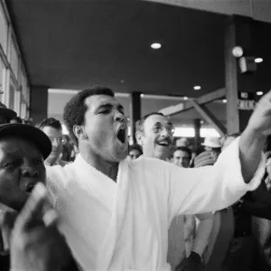 Muhammad Ali in Training Camp Print, Catskill Mountains 1976 Muhammad Ali in Training Camp Print, Catskill Mountains 1976