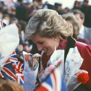 La princesa Diana se reúne y saluda a la gente de Walsall, West Midlands. La princesa Diana se reúne y saluda a la gente de Walsall, West Midlands.