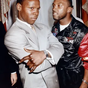 Chris Eubank and Nigel Benn at Cafe Royal Print 1990 Chris Eubank and Nigel Benn at Cafe Royal Print 1990