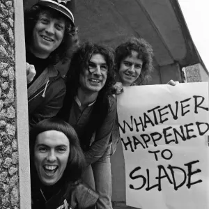Slade in Birmingham City Centre Print, 25th March 1977 Slade in Birmingham City Centre Print, 25th March 1977