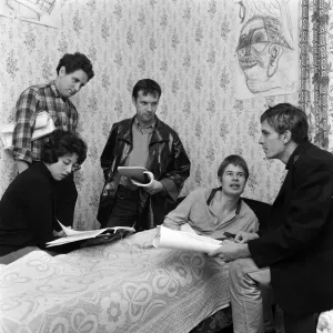 Christopher Martin's Theatre Rehearsal in Bed, 1966 Print Christopher Martin's Theatre Rehearsal in Bed, 1966 Print