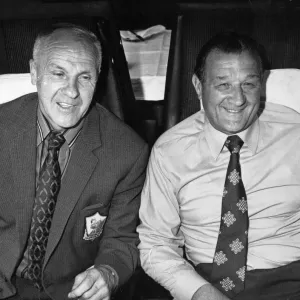 Bill Shankly and Bob Paisley on way to Wembley 1974 Print Bill Shankly and Bob Paisley on way to Wembley 1974 Print