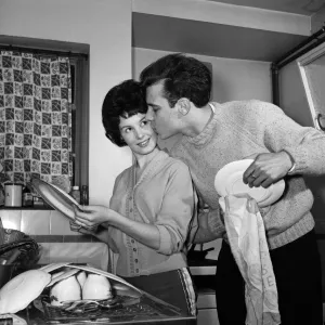 Marty Wilde and Joyce Baker in Pre-Wedding Chaos Print, 1959 Marty Wilde and Joyce Baker in Pre-Wedding Chaos Print, 1959