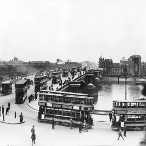 Blackfriars Bridge, London Print: 1911 Blackfriars Bridge, London Print: 1911