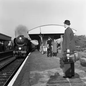 Lord Denning at Whitchurch Station, 16th September 1963 Print