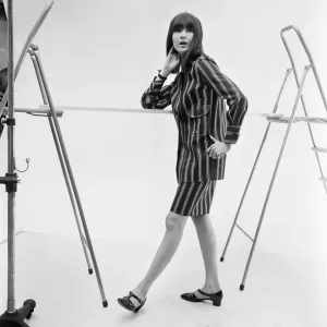 Cathy McGowan in Foale and Tuffin Ensemble Print 1965 Cathy McGowan in Foale and Tuffin Ensemble Print 1965