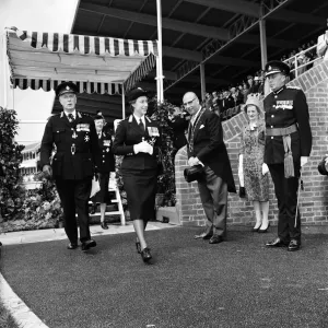 Princess Margaret Inspects St John Ambulance Cadets Print 1960 Princess Margaret Inspects St John Ambulance Cadets Print 1960