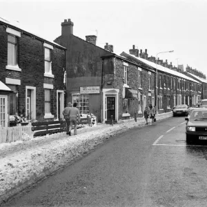 Market Street Print: Mottram in Longdendale, 6th January 1987