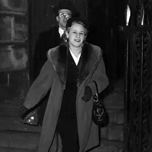 Miss Rose Heilbron Q. C. seen here leaving Stafford Assizes after her first case as