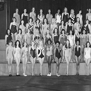 Miss World 1975. Swimwear Line-up 17th November 1975