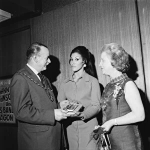 Miss World visits the Excel Bowl in Middlesbrough. Circa 1971