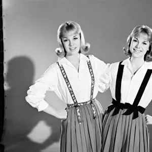 Models: Baker Twins wearing braces. July 1962