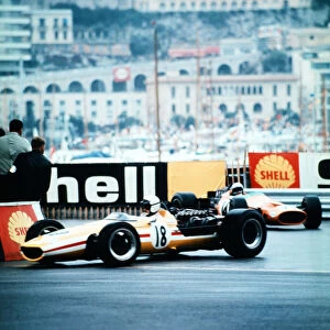 Monaco Grand Prix 1966. Joakim Bonnier in his McClaren-BRM 26th May 1966