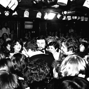 Mr Macho, Lewis Collins visits Newcastle nightclub Tuxedo Junction 09 / 01 / 81