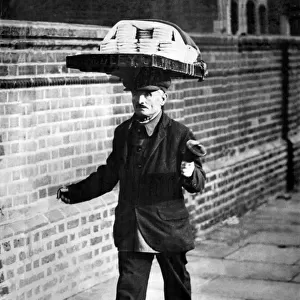 A muffin man of London. 6th November 1934