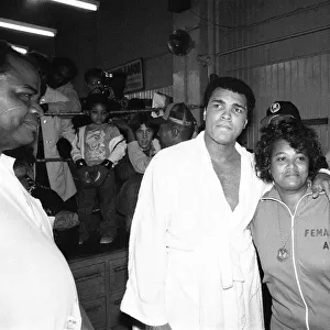 Muhammad Ali with 28 year old Jackie Tonawanda of Long Island who is know as the female