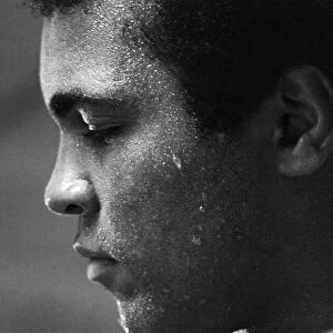 Muhammad Ali (Cassius Clay) training at his Pennsylvanian mountain retreat for his Rumble