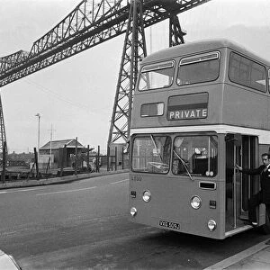 New low loader bus in Middlesbrough. 1971