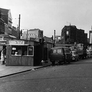 New Street behind Mill Lane Market, Cardiff, Wales, Tuesday 11th August 1964