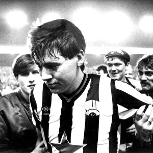 Newcastle Uniteds Chris Waddle. c 1983