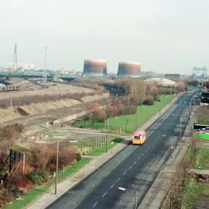 The Newport Bridge, Middlesbrough, 16th February 1993