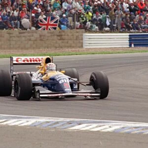 Nigel Mansell winning the British Grand Prix July 1992
