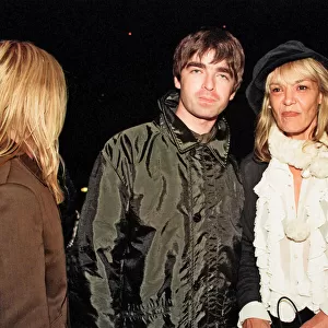 Noel Gallagher and Anita Pallenberg at the launch of The Rolling Stones video "