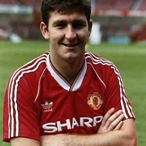 Norman Whiteside of Manchester United poses at Old Trafford. 12th January 1989