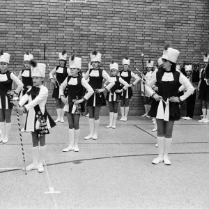 Oakes Majorette Corps, on their first outing of the season