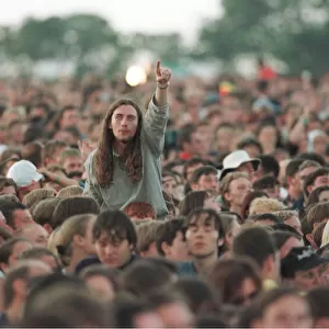 Oasis Fans enjoying the concert at Knebworth