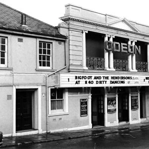 The Odeon cinema in Abbey Road, Torquay in January 1988 with Dirty Dancing