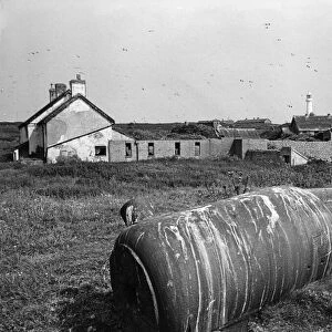 The old pub and isolation hospital on Flat Holm Island (Ynys Echni
