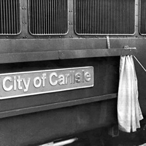 The old steam train "City of Carlisle"disappeared from service years ago