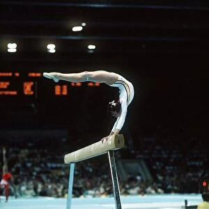 Olympic Games Moscow 1980 Gymnastics The Beam. Melita of Romania
