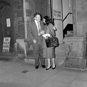 Orson Welles marries Paola Mori at Caxton Hall at 8. 30am. 8th May 1955