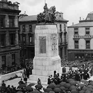 Paisley War Memorial unveiled, Sunday 27th July 1924, Paisley, Renfrewshire, Scotland
