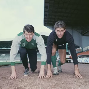 Pat Bonner (LEFT : Celtic Goalkeeper) with Mick McCarthy