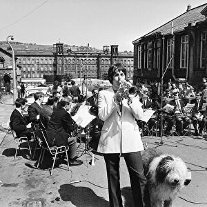 Paul McCartney with The Black Dyke Mills Band, Saltaire, Yorkshire, 30 June 1968