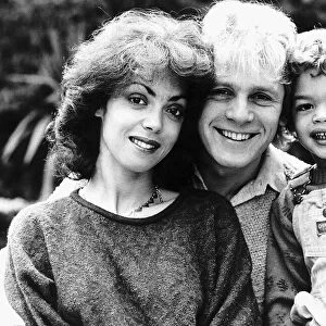 Paul Nicholas Actor with wife and baby - October 1983 Dbase Msi
