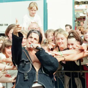 Peter Andre, performs at Fun Day, Stewart Park, Marton, Middlesbrough, England