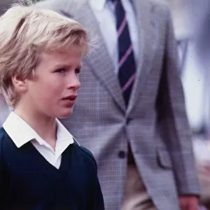 Peter Phillips September 1985 son of Princess Anne in Scotland