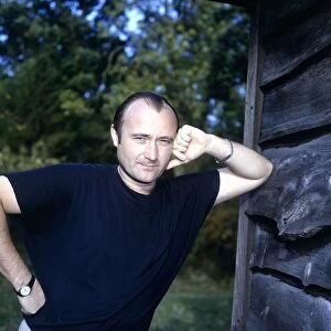 Phil Collins singer, songwriter & drummer pictured at home December 1989