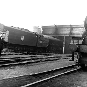 A picture of Heaton Railway Depot on 13th June 1953