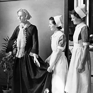 Picture shows the original dress worn by Florence Nightingale