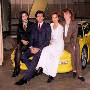 Pierce Brosnan Actor Samantha Bond Izabella Scorupco Famke Janssen